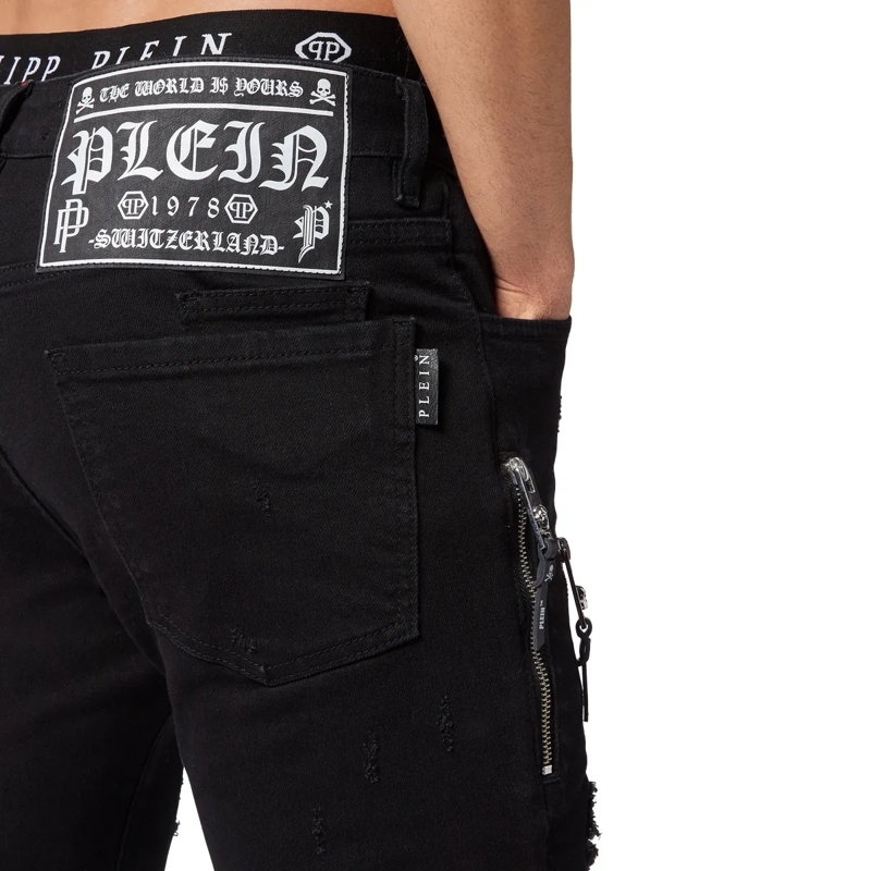 Philipp Plein Jeans mit geradem Bein Jeans Regular Fit schwarz(Image 4)