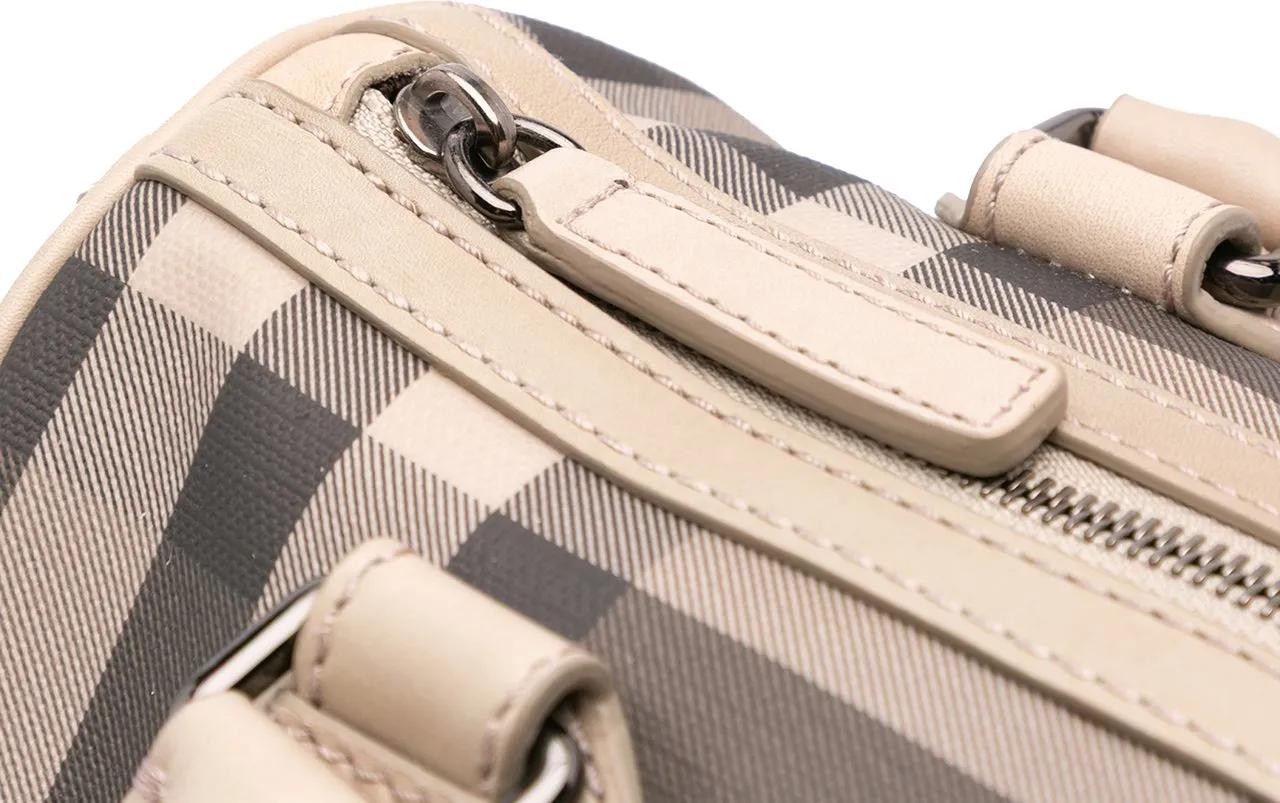 Thumbnail - Burberry Crossbody Bags - Smoke Check Coated Canvas Chester Boston Bag - Gr. unisize - in Braun - für Damen