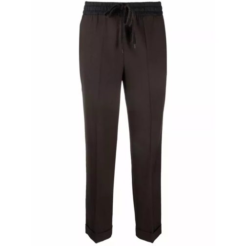 P.A.R.O.S.H. Drawstring-Waist Trousers Brown 