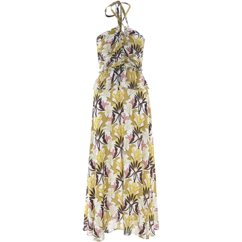 Kocca  Viscose Maxi Dress Neutrals