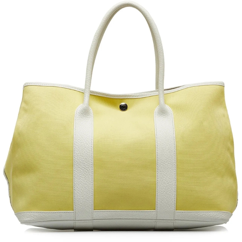 Hermès Tote Toile and Negonda Garden Party 36 gelb