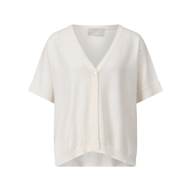 Hemisphere  Cardigan aus Merino-Wolle Creme