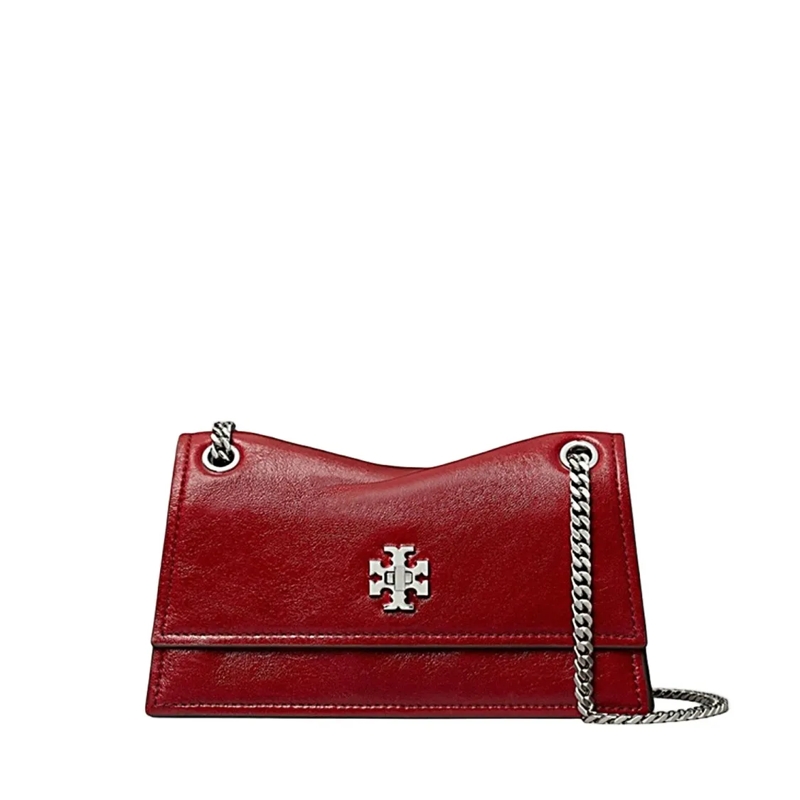 Tory Burch Schultertasche Rectangular Leather Handbag With Chain Shoulder St Red
