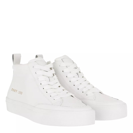DKNY Rivka Lace Up High Top Sneaker White scarpa da ginnastica bassa