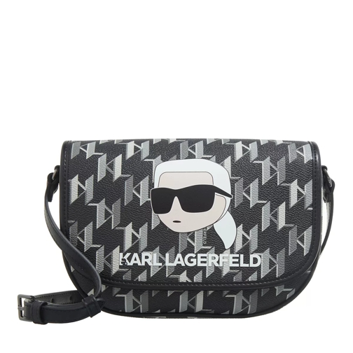 Karl Lagerfeld K/Ikonik 2.0 Mono Cc Flap Cb Black/White Borsetta a tracolla