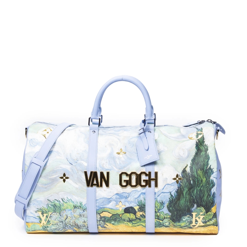 Louis Vuitton Crossbody Bag Ltd. Ed. Jeff Koons Masters Collection Van Gogh Ke blau