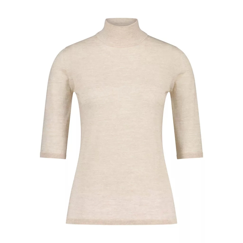 Max Mara  Kurzarmpullover Ciriaco aus Schurwolle Beige