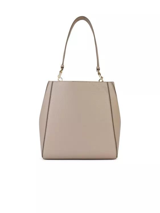 Tory Burch Beuteltasche - Mcgraw%27 Bucket Bag In Nude Leather - Gr. unisize - in Beige - für Damen