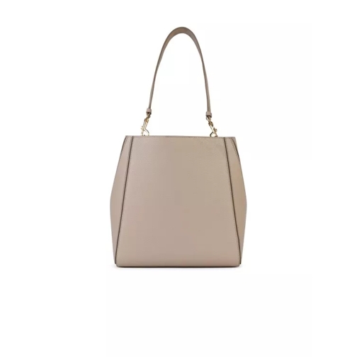 Tory Burch Mcgraw' Bucket Bag In Nude Leather Pink Hobotas