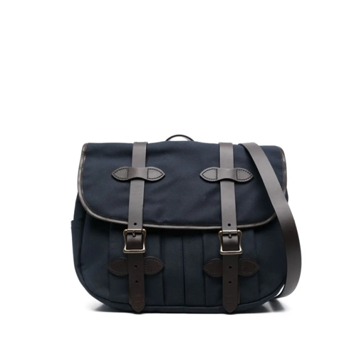 Filson Postbodetas Navy Blue Shoulder Bag Medium Blue