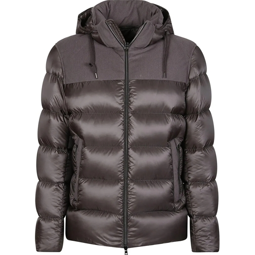 Herno Donzen jassen Short Down Jacket Grey grau