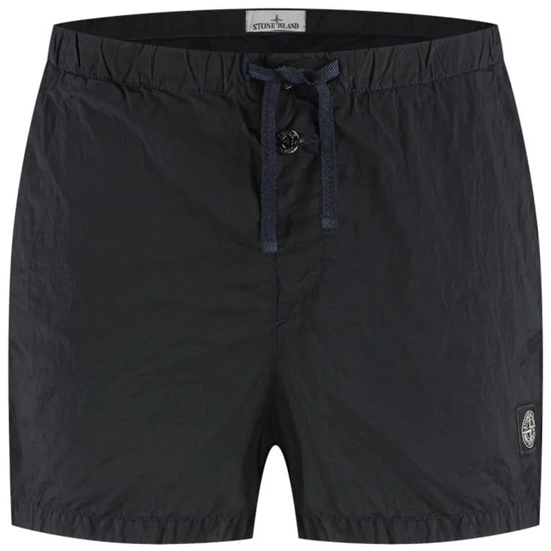 Stone Island  Blue Iridescent Nylon Swim Shorts Blue