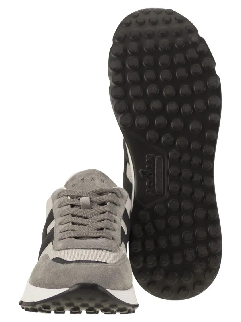 Thumbnail - Hogan Low-Top Sneaker - Hyperlight Trainers With Lateral Oblique H Detail - Gr. 7 - in Grau - für Damen