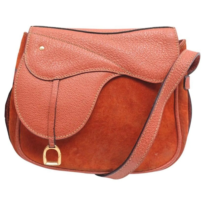 Gucci Schultertasche GUCCI GAUCHO HANDTASCHE PFERDESATTEL SCHULTERGURT  orange