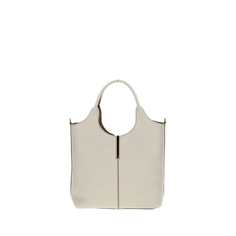 Tod's Sac à bandoulière Minimalist White Handbag With Cut-Out Handle White