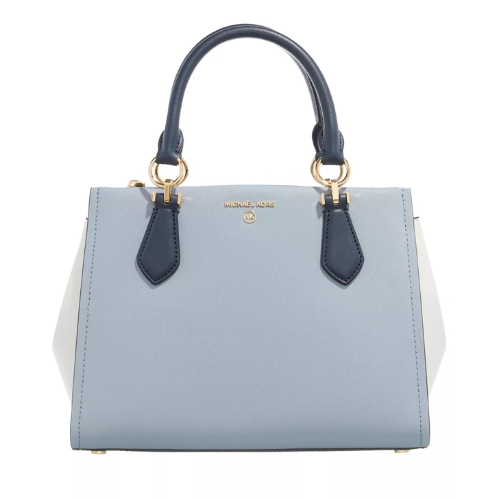 Michael Kors Medium Satchel Navy White Satchel