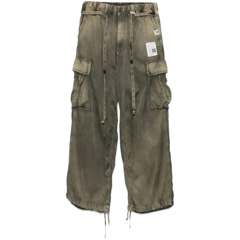 Maison Mihara Yasuhiro  Satin Cargo Pants Khaki grau