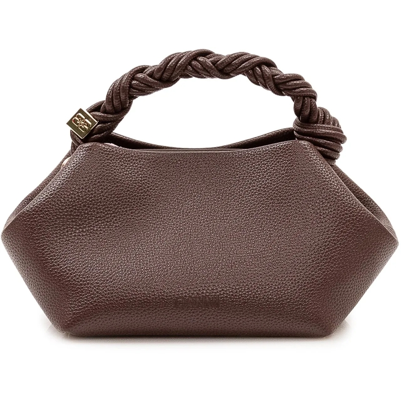 GANNI Tote Bou Small Bag con Manico Intrecciato braun(Image 4)