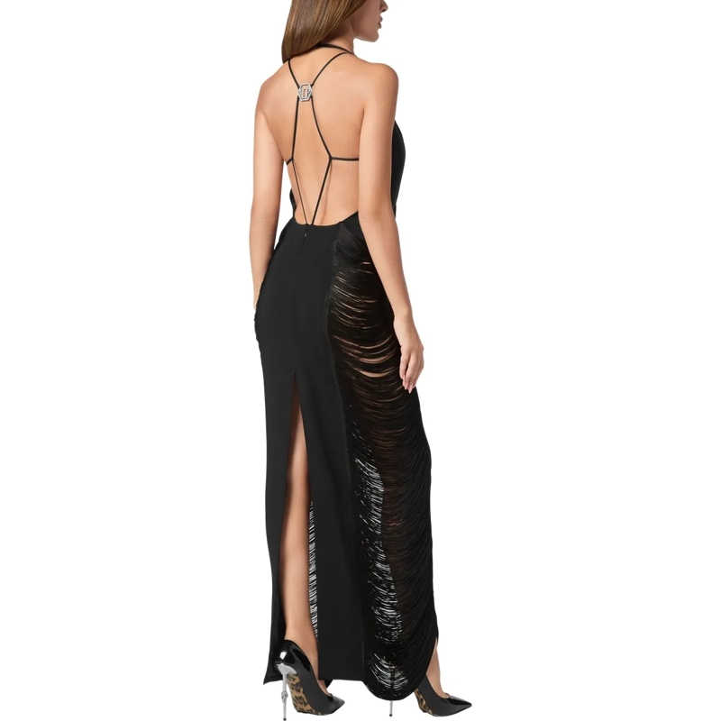 Philipp Plein Maxikleid Kleid schwarz(Image 4)