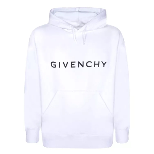 Givenchy Front Logo Hoodie White 
