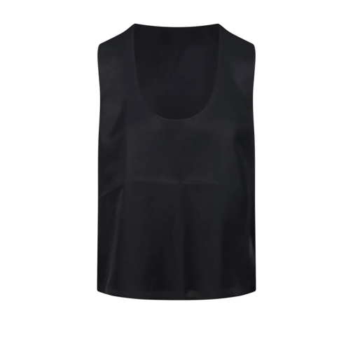 Róhe Blusen Scoop-Neck Top Black