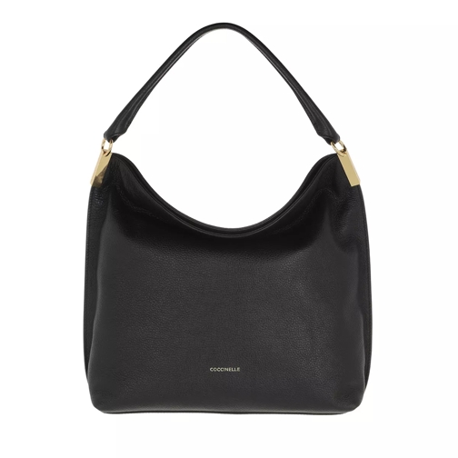 Coccinelle Estelle Handbag Grained Leather  Noir Hobo Bag