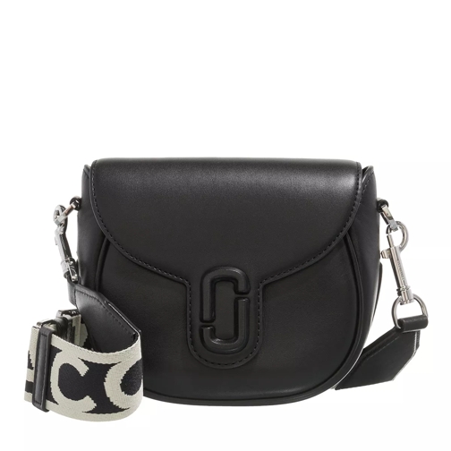 Marc Jacobs Leather Covered J Marc Black Borsetta a tracolla