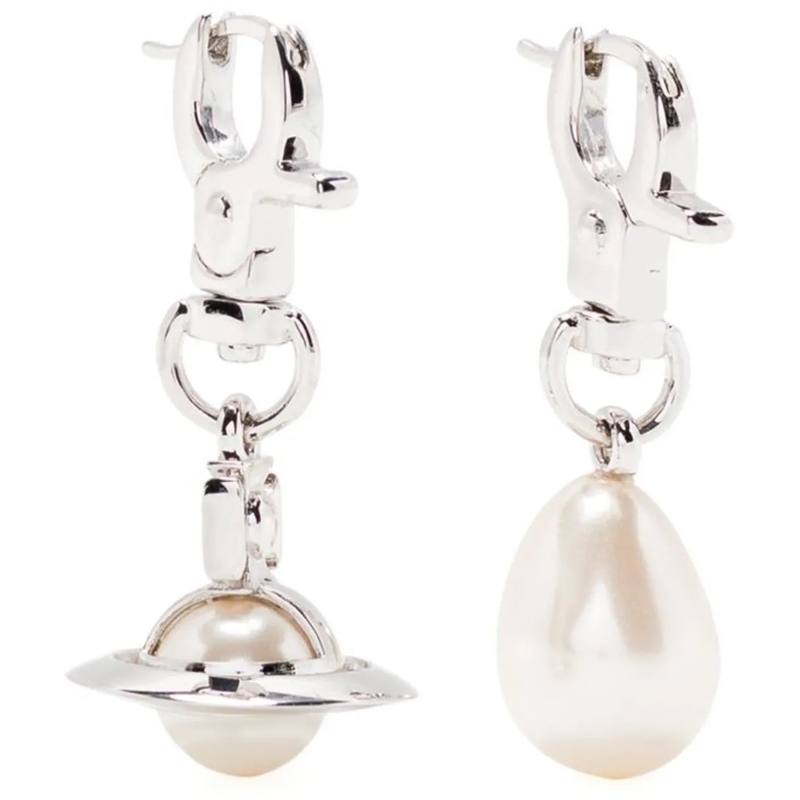 Vivienne Westwood Créoles Bijoux Platinumcreamrose silber