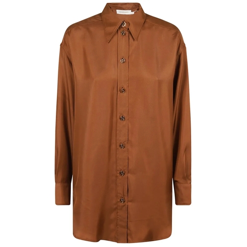 Zimmermann Chemises Illustration Relaxed Shirt Brown