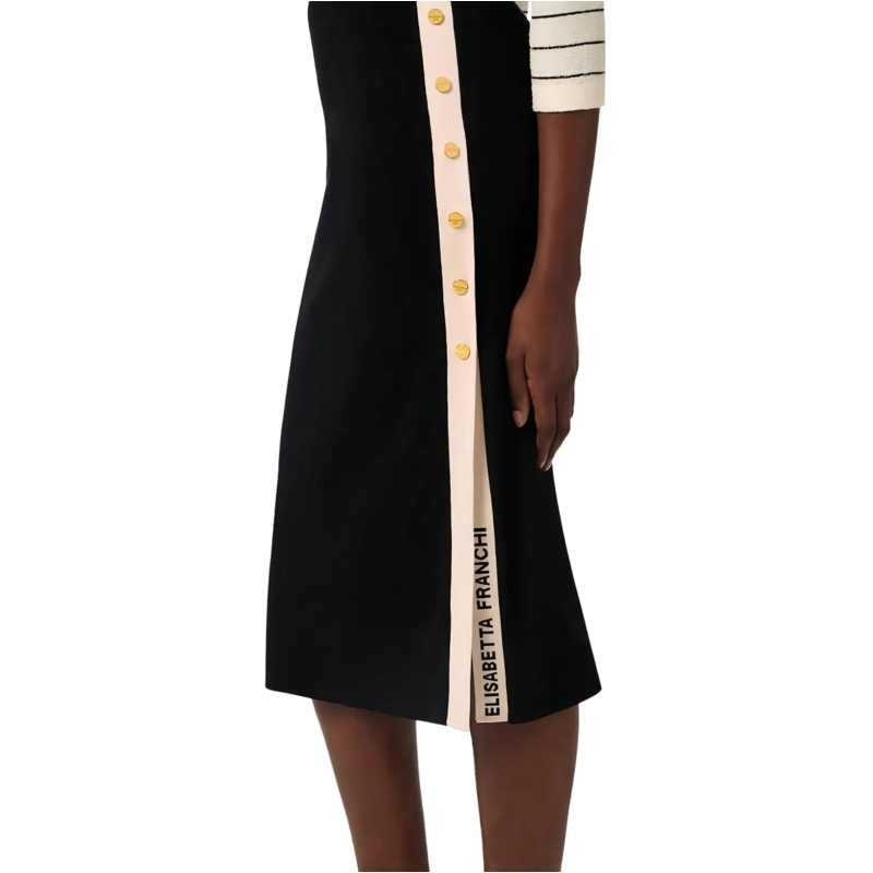 Elisabetta Franchi Jupe midi Skirts Black schwarz