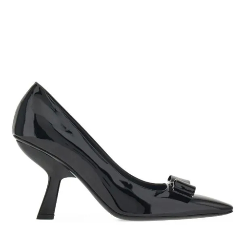 Salvatore Ferragamo Vara Bow-Detail Black Shoes Black Pumps