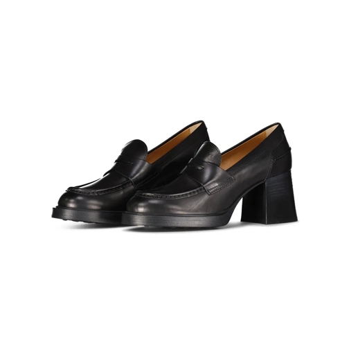 Tod's Loafers mit Absatz Schwarz Veterschoenen