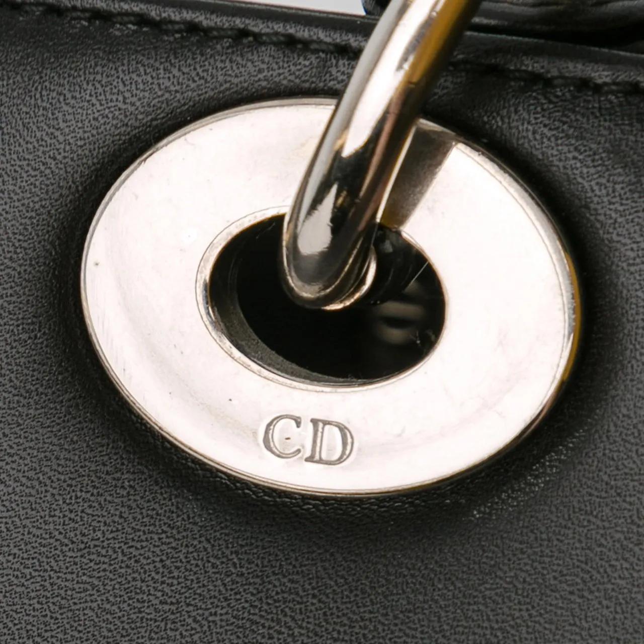Thumbnail - Christian Dior Hobo Bags - Medium Calfskin Pockets Lady Dior - Gr. unisize - in Schwarz - für Damen