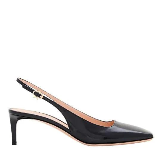Thumbnail - Gianvito Rossi Hohe Schuhe - Nuit Heel Sling-Back - Gr. 38 (EU) - in Schwarz - für Damen