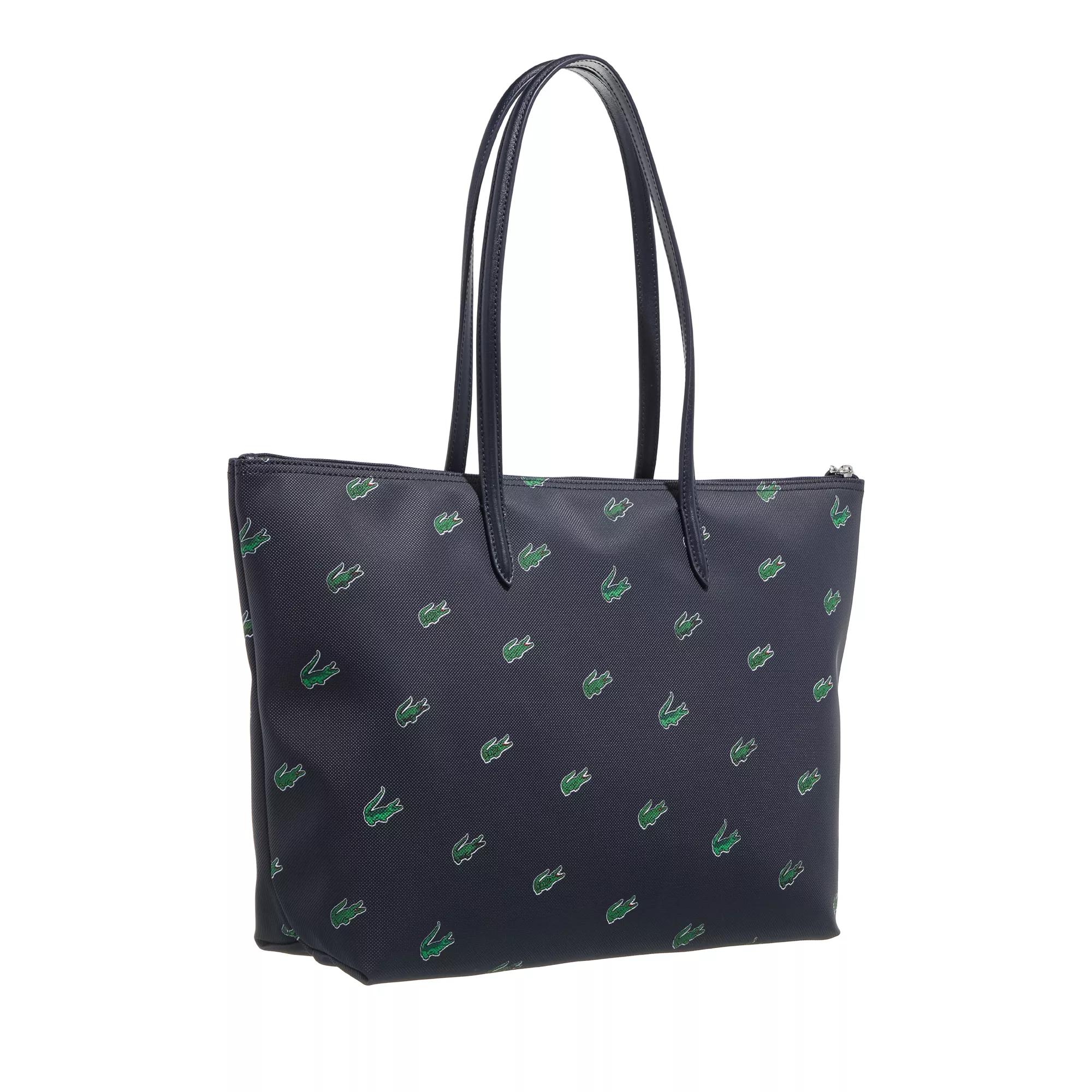 Lacoste Shoppers L Shopping Bag in blauw Kledingwinkel