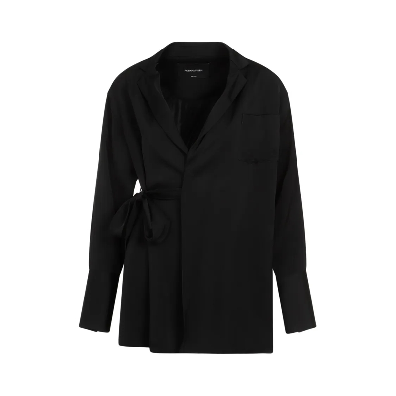Fabiana Filippi Blazer Black Viscose Blazer Black