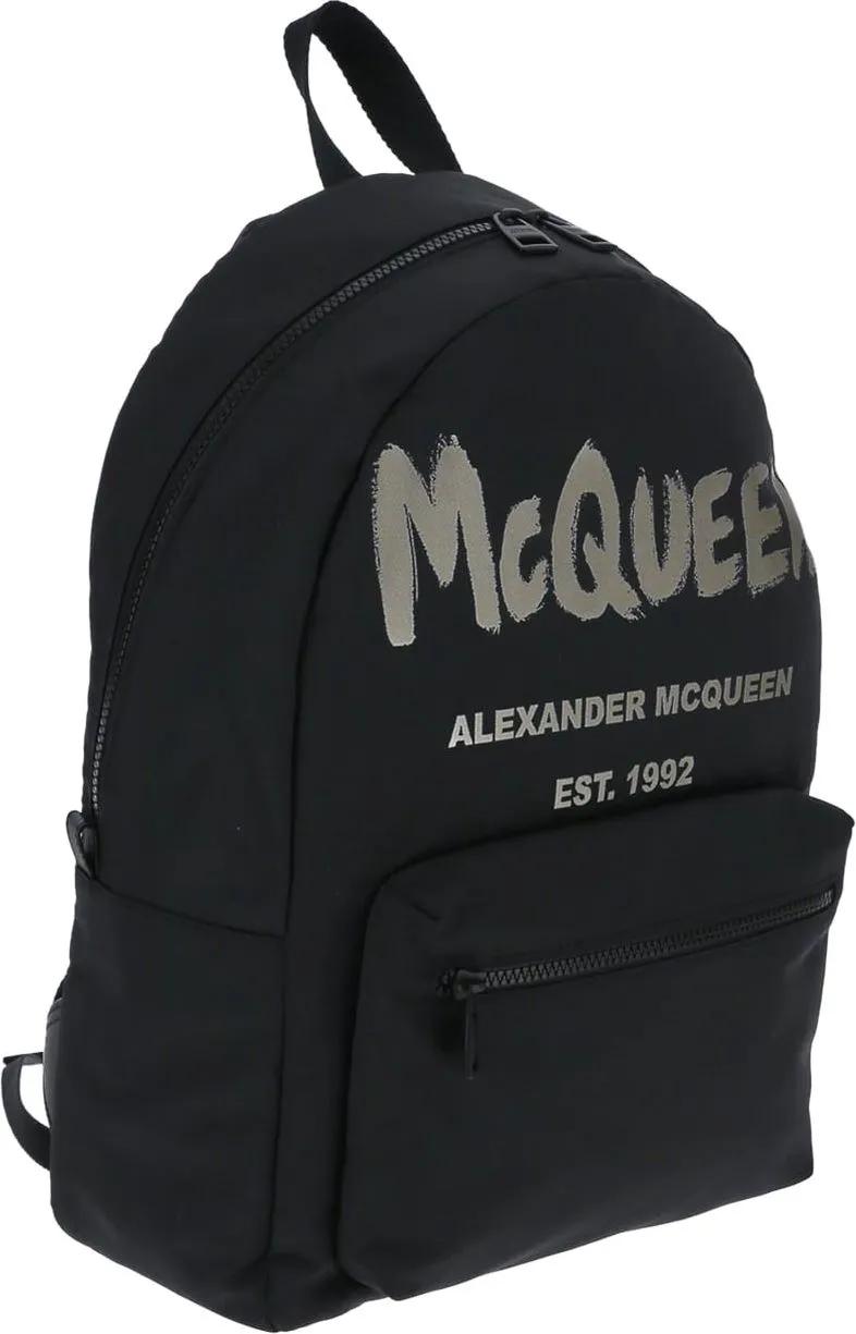 Thumbnail - Alexander McQueen Businesstaschen & Reisegepäck - Graffiti Metropolitan Backpack - Gr. unisize - in Schwarz - für Damen