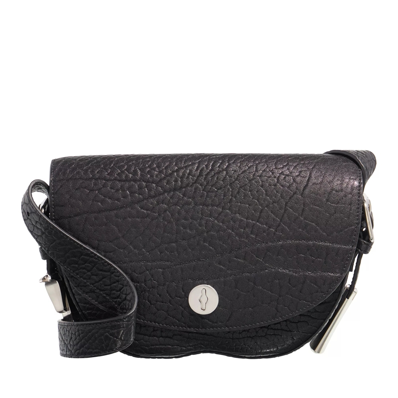 Burberry Crossbody Bag Leather Satchel Bag  Black