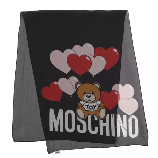 Moschino Hearts Scarf Black Lichtgewicht Sjaal