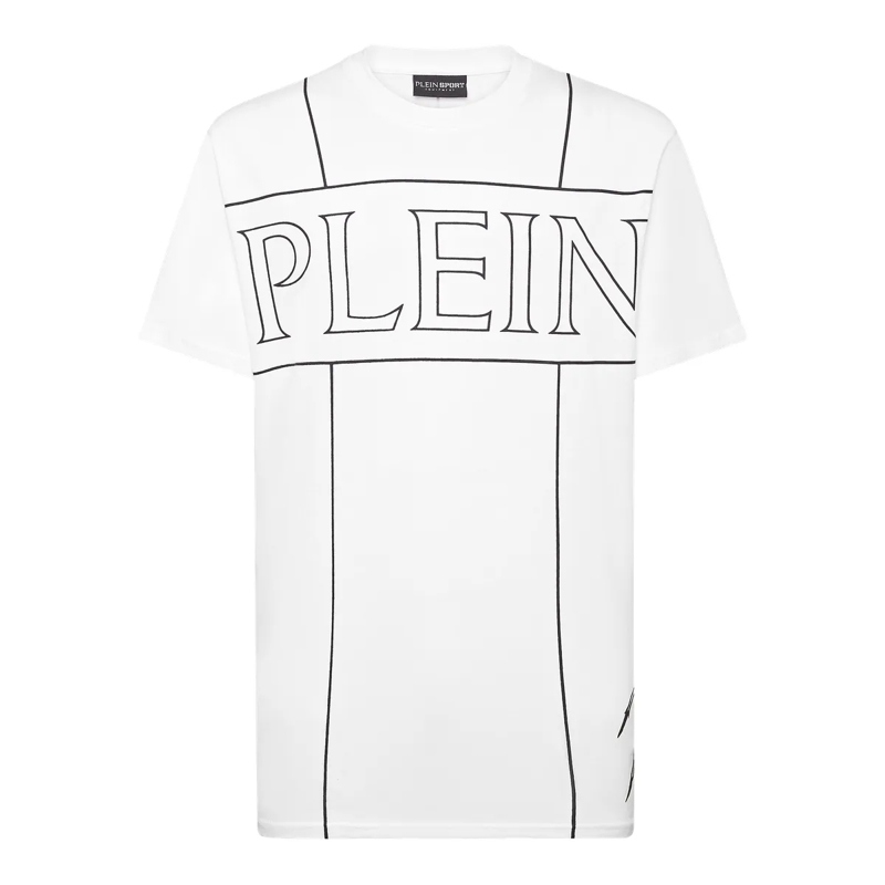Plein Sport T-Shirt T-Shirt Rundhalsausschnitt weiss