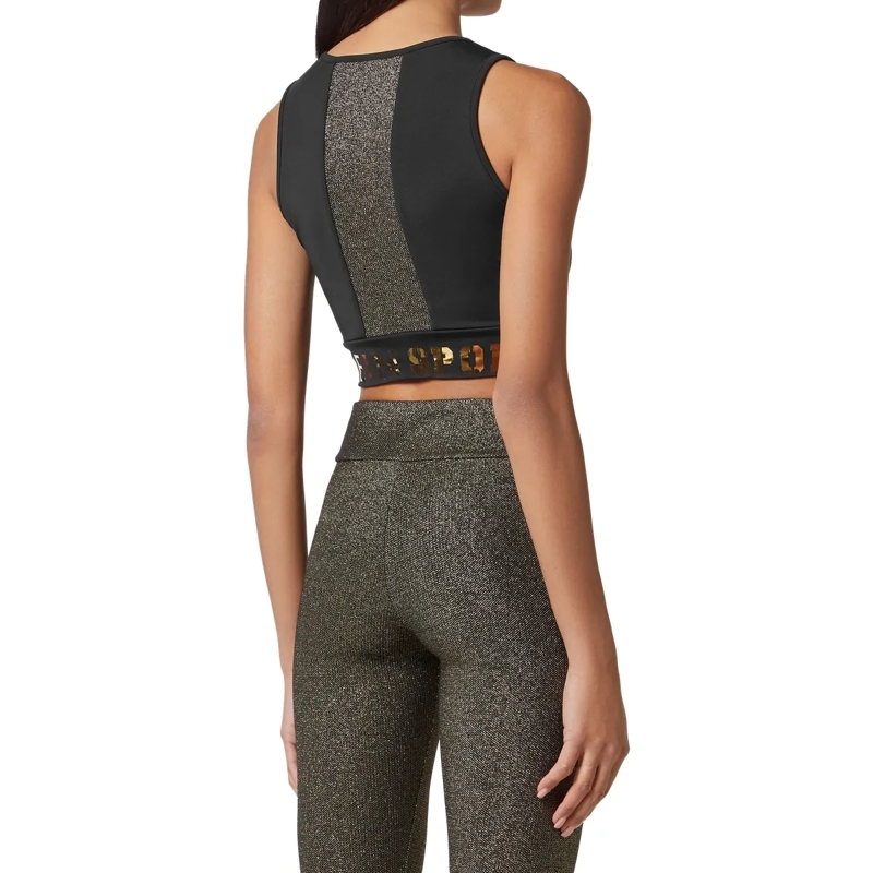 Plein Sport Top Sport Top Statement schwarz(Image 2)