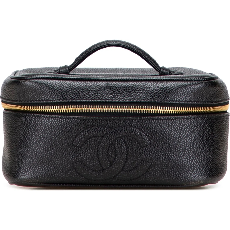 Chanel Nécessaire CC Caviar Vanity Bag schwarz