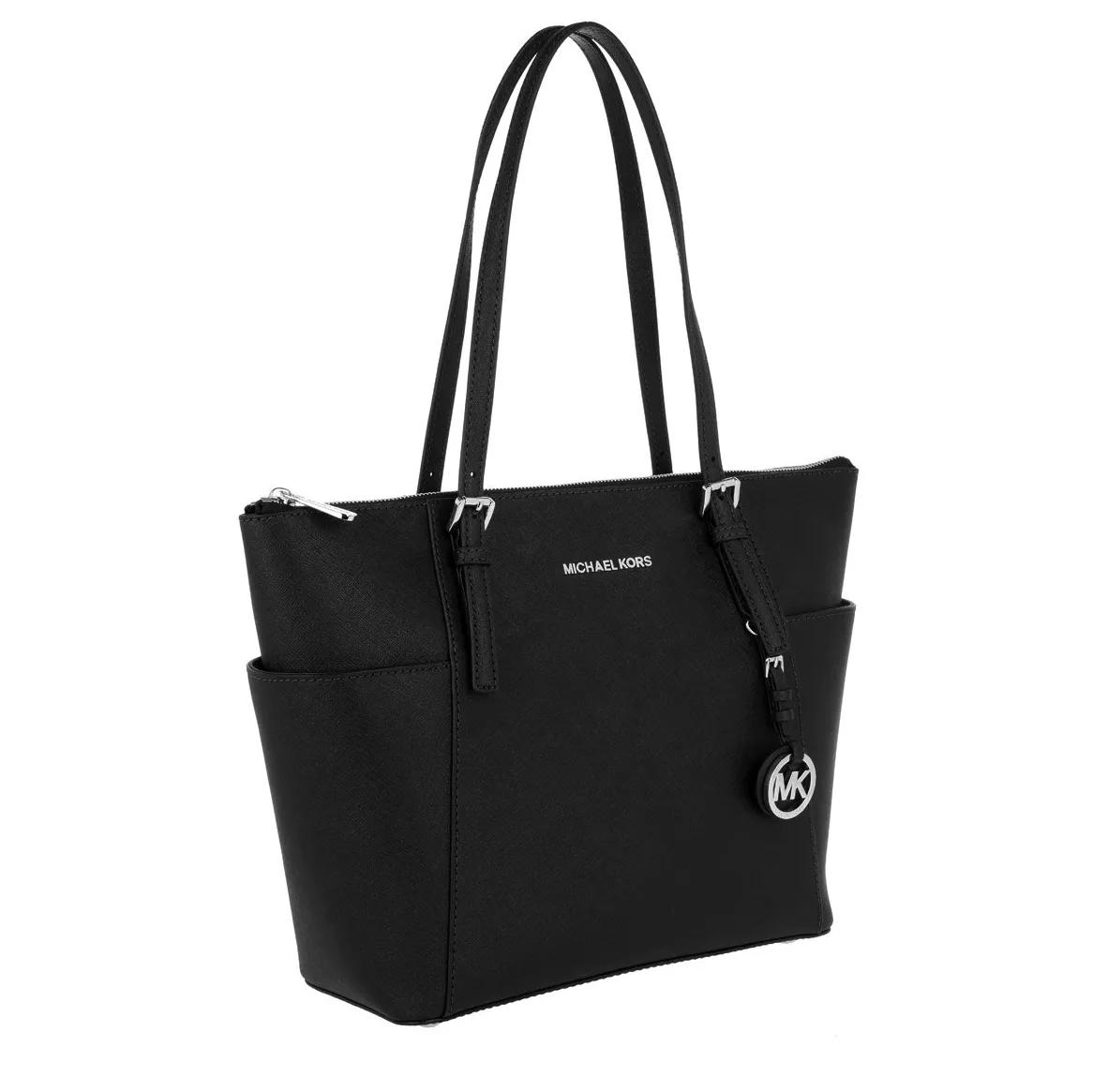 Micheal kors black tote hot sale bag