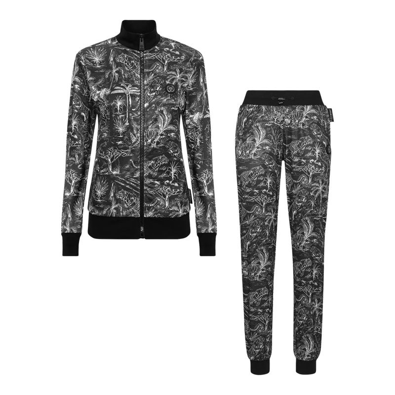 Plein Sport Jogginghose Jogginganzug Tiger schwarz