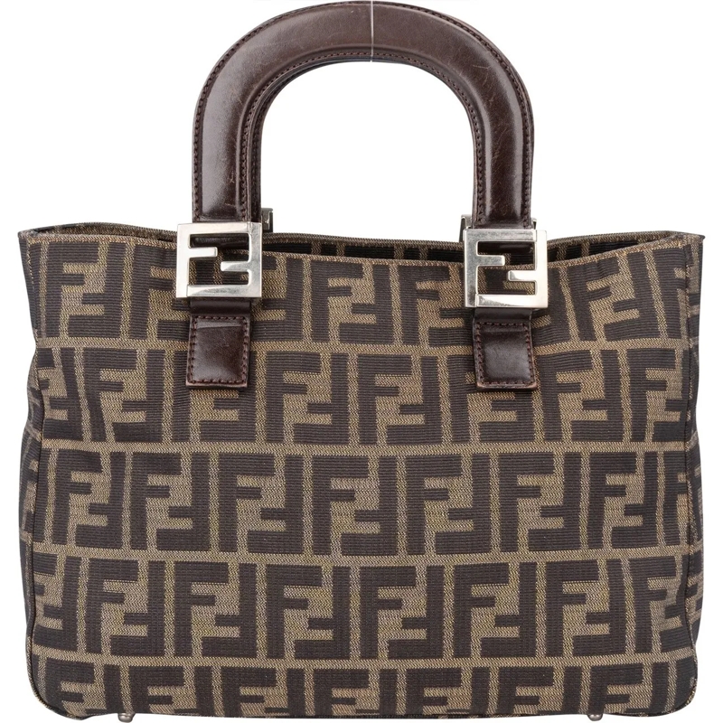 Fendi Schultertasche Fendi FFF Monogram Zucca Handbag mehrfarbig
