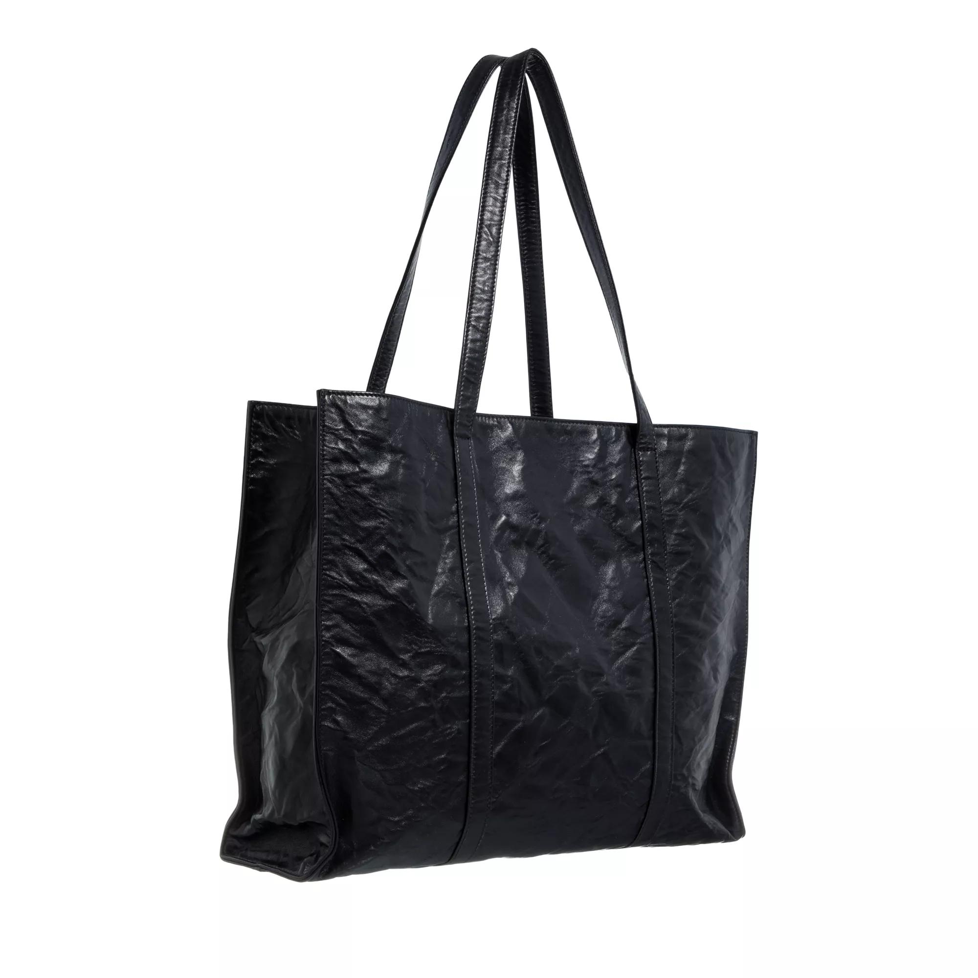 Prada Shoppers Antique Nappa Large Tote Bag in zwart
