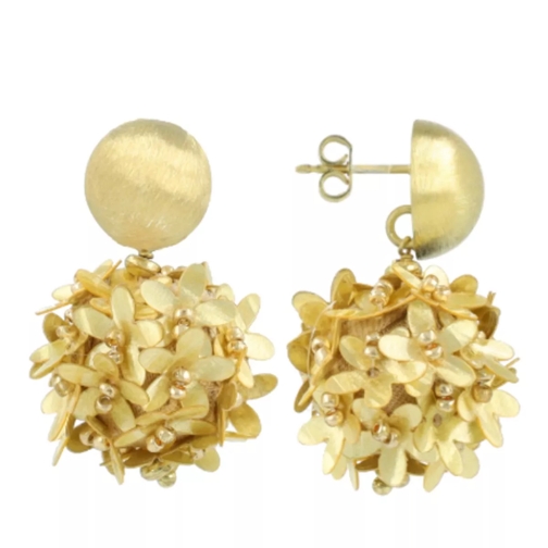 LOTT.gioielli CE SQ Sequin Flower Globe S  Light Gold Drop Earring