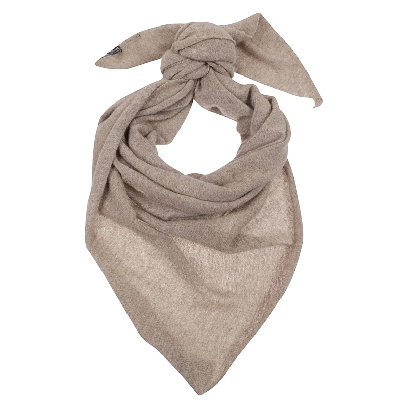 Faliero Sarti Écharpe légère Beige Cashmere Stole With Raw-Edge Finish Brown