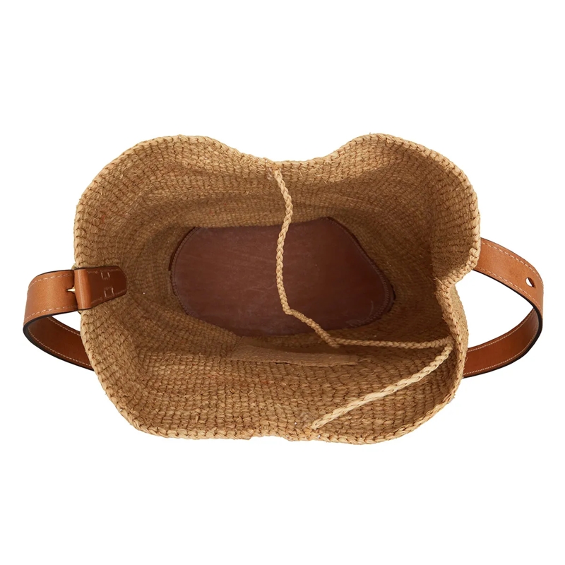 Polo Ralph Lauren Sac reporter Slng Bckt-Bucket Bag-Medium Natural/Cuoio(Image 5)