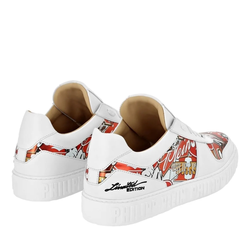 Philipp Plein Low-Top-Sneaker Lo-Top Turnschuhe Eagle weiss(Image 3)